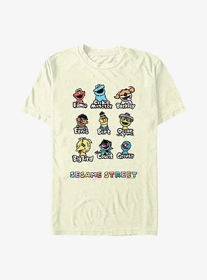 Sesame Street Puppet Line Up T-Shirt