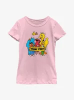 Sesame Street Banner Group Youth Girls T-Shirt