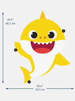 Baby Shark Peel And Stick Giant Wall Decals