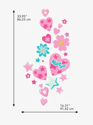 Like Nastya Hearts And Stars Giant Peel & Stick Wall Decals