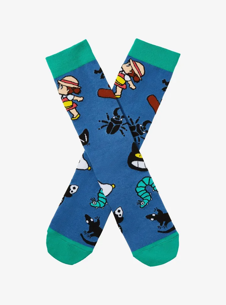 Studio Ghibli My Neighbor Totoro Mei & Critters Allover Print Crew Socks - BoxLunch Exclusive