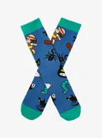 Studio Ghibli My Neighbor Totoro Mei & Critters Allover Print Crew Socks - BoxLunch Exclusive