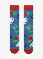 Studio Ghibli Spirited Away No-Face & Soot Sprites Allover Print Crew Socks - BoxLunch Exclusive