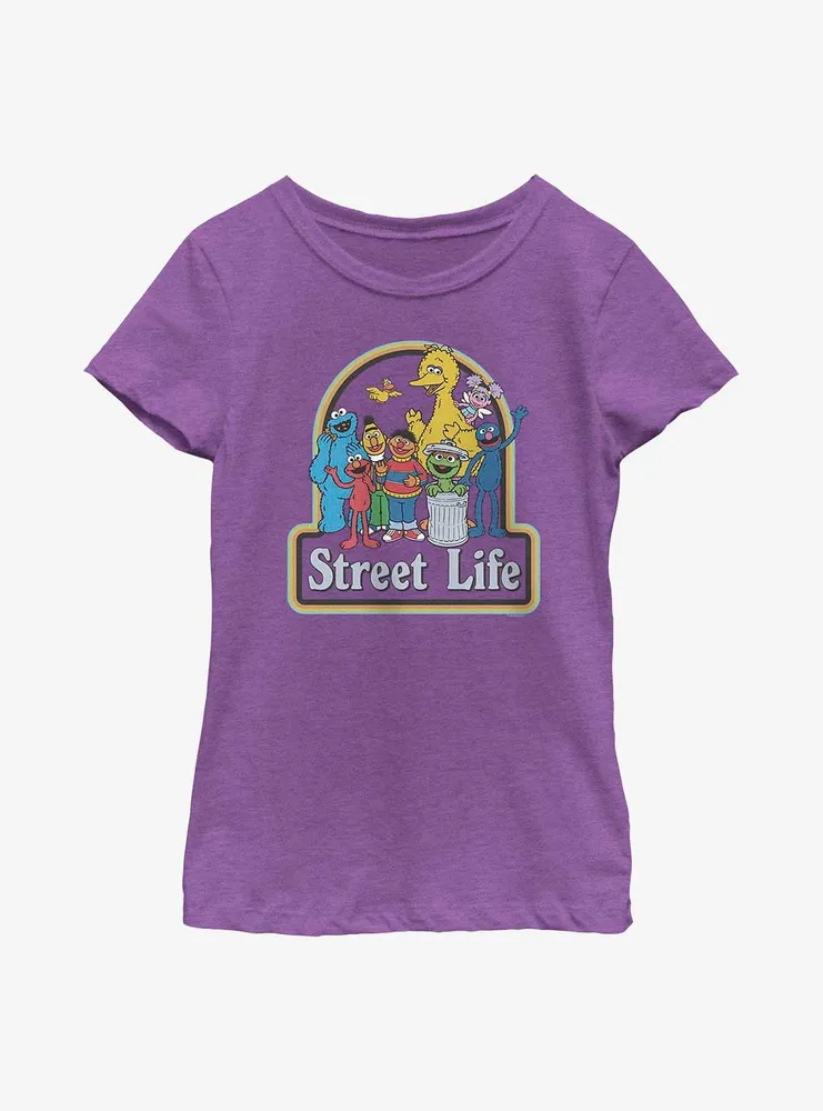 Sesame Street Friends For Life Youth Girls T-Shirt