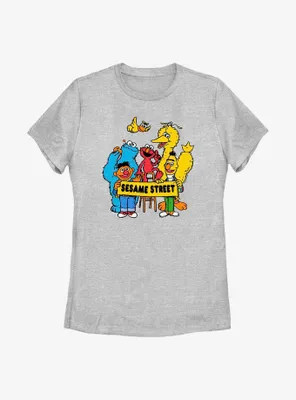 Sesame Street Banner Group Womens T-Shirt