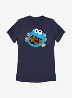 Sesame Street Cookie Monster Eat Cookies Womens T-Shirt