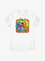 Sesame Street Rainbow Box Womens T-Shirt