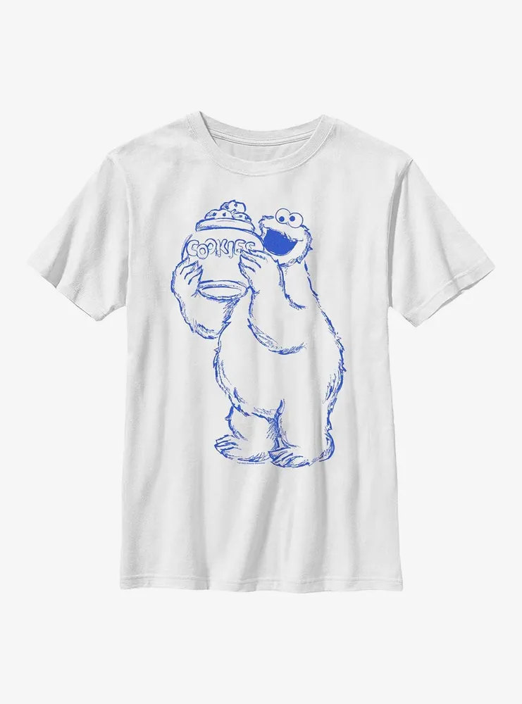 Sesame Street Cookie Monster Jar Youth T-Shirt