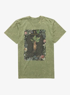 Harry Potter Mandrake Flowers Mineral Wash T-Shirt