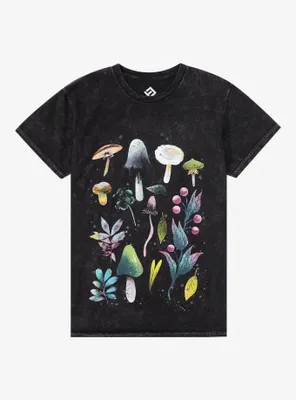 Mushroom Dark Wash Boyfriend Fit Girls T-Shirt