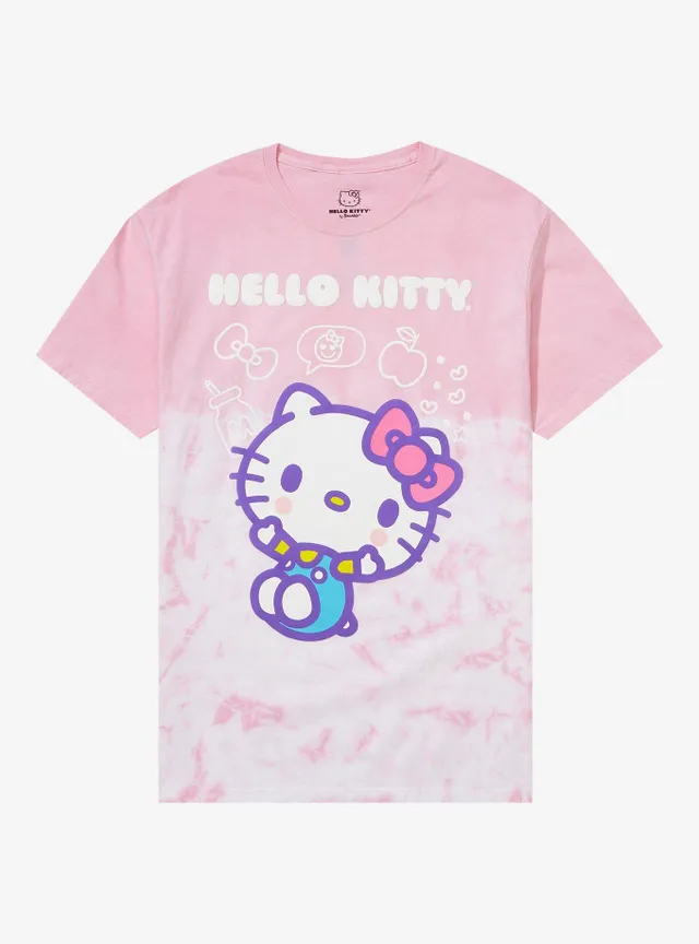 Juniors Womens Crew Neck Short Sleeve Hello Kitty Graphic T-Shirt, Color:  Pink - JCPenney