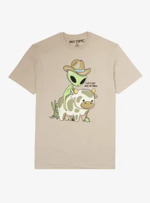 Cowboy Alien Cow T-Shirt
