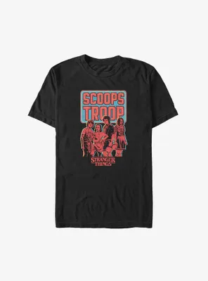 Stranger Things Scoops Troop Big & Tall T-Shirt