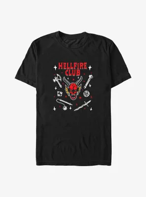 Stranger Things Textbook Hellfire Club Big & Tall T-Shirt