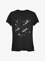 Disney Peter Pan Fly Away Celestial Girls T-Shirt