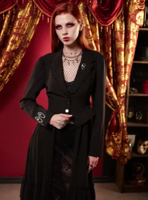 Interview With The Vampire Coffins Girls Peplum Waistcoat