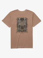 Brown Skeleton Duo Boyfriend Fit Girls T-Shirt