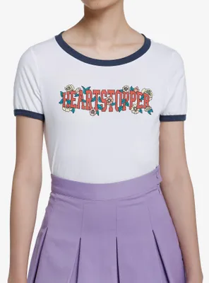 Heartstopper Logo Girls Ringer T-Shirt