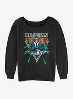 Star Wars The Mandalorian Bo-Katan Dogfight Womens Slouchy Sweatshirt