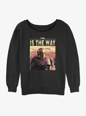 Star Wars The Mandalorian Initiation Womens Slouchy Sweatshirt