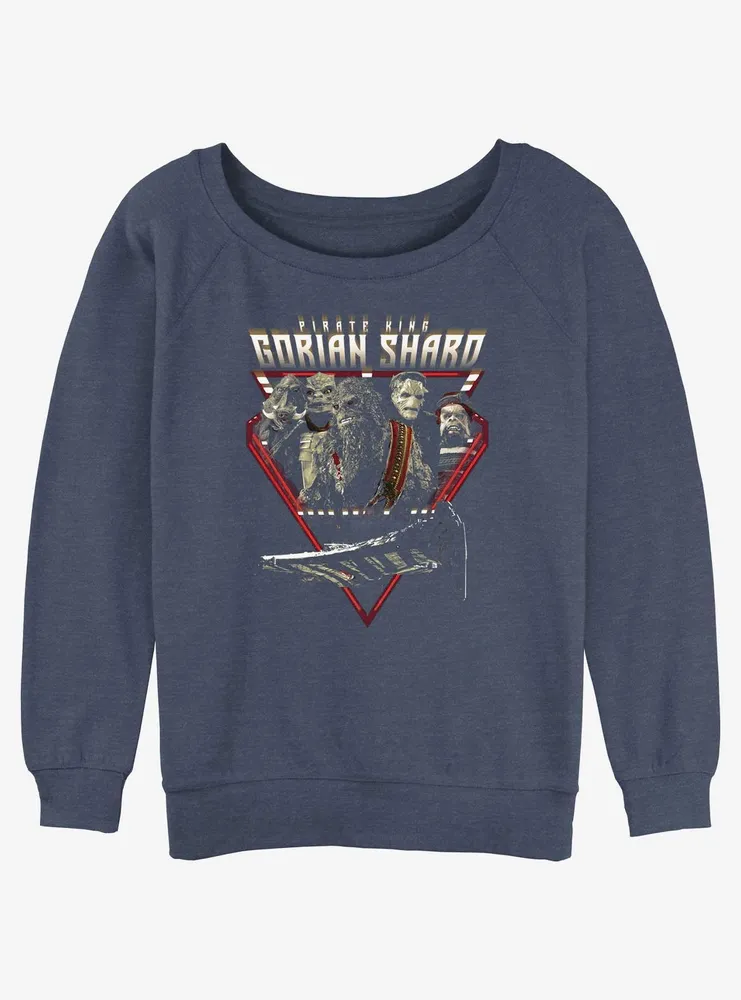 Star Wars The Mandalorian Pirate King Gorian Shard Womens Slouchy Sweatshirt