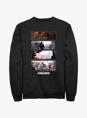 Star Wars The Mandalorian Battle Sequence Sweatshirt