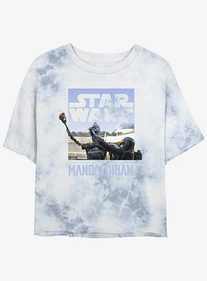 Star Wars The Mandalorian IG-12 Meiloorun Fruit Tie-Dye Girls Crop T-Shirt