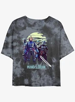 Star Wars The Mandalorian Bo-Katan Reigns Again Tie-Dye Girls Crop T-Shirt Hot Topic Web Exclusive