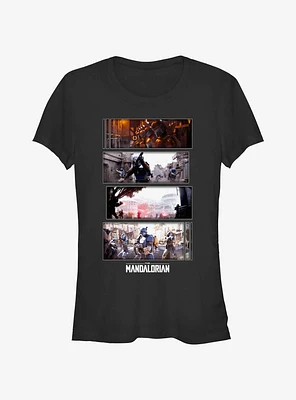 Star Wars The Mandalorian Battle Sequence Girls T-Shirt