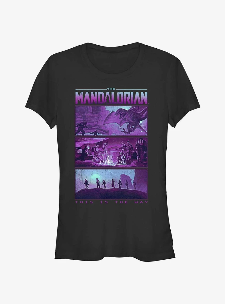 Star Wars the Mandalorian Rescue of Foundling Girls T-Shirt