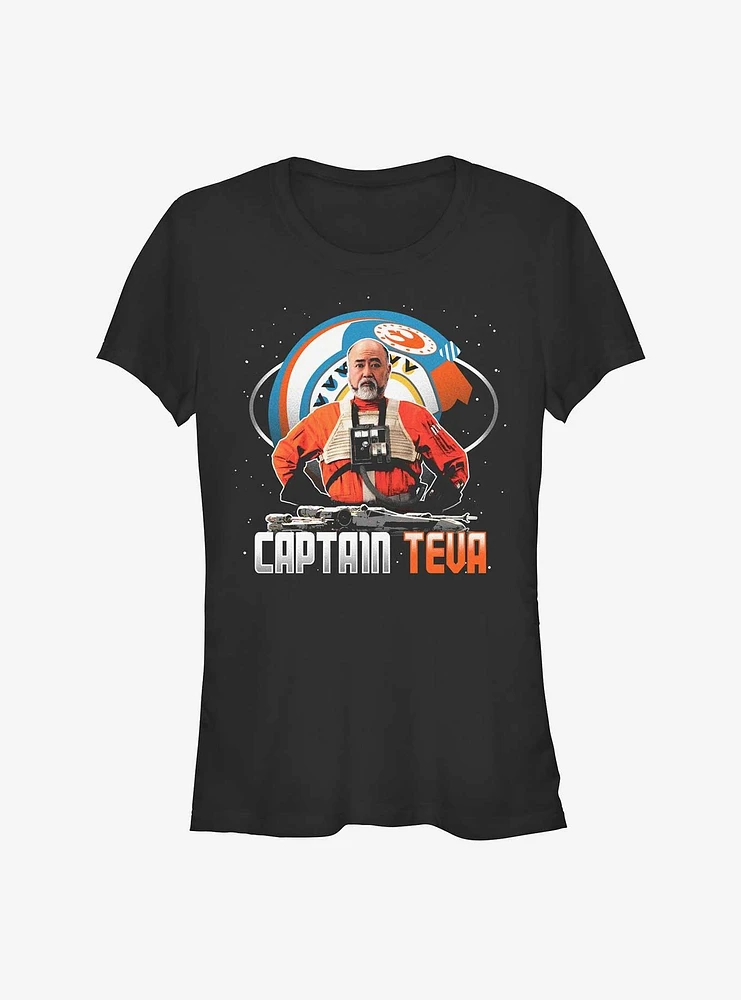 Star Wars The Mandalorian Captain Teva Girls T-Shirt