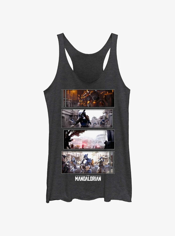 Star Wars The Mandalorian Battle Sequence Girls Tank