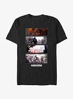 Star Wars The Mandalorian Battle Sequence T-Shirt