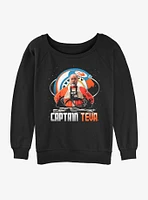 Star Wars The Mandalorian Captain Teva Girls Slouchy Sweatshirt