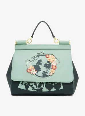 Loungefly Disney Alice in Wonderland Floral Silhouette Portrait Handbag - BoxLunch Exclusive