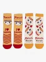 Maruchan Chibi Ramen Fuzzy Socks 2 Pair
