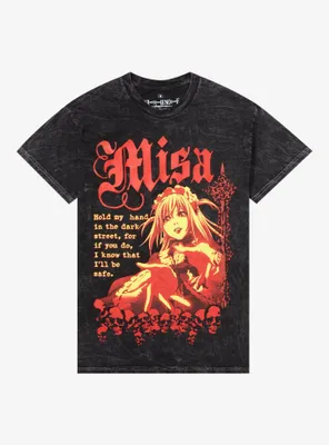 Death Note Misa Quote Dark Wash Boyfriend Fit Girls T-Shirt
