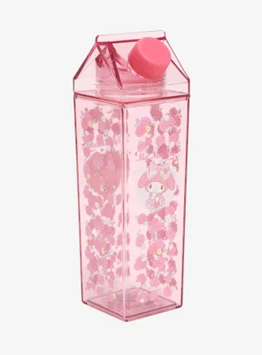 My Melody Floral Milk Carton Water Bottle