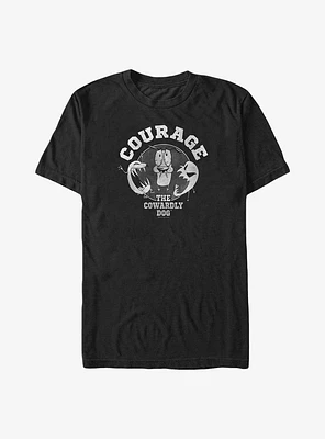 Cartoon Network Courage the Cowardly Dog Badge Big & Tall T-Shirt