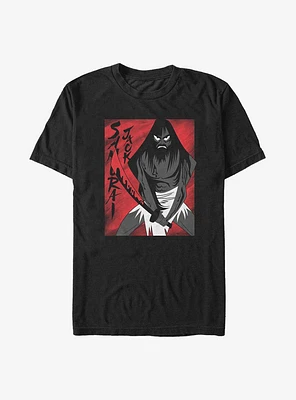 Cartoon Network Samurai Jack Soaked Red Poster Big & Tall T-Shirt