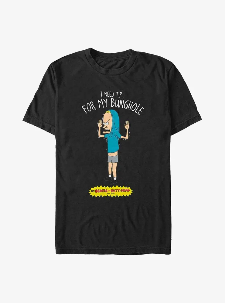 Beavis and Butt-Head I Need T.P. For My Bunghole Big & Tall T-Shirt