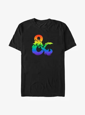 Dungeons & Dragons Pride Gradient Logo Big Tall T-Shirt