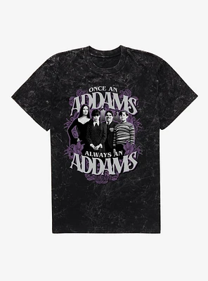 Wednesday Always An Addams Mineral Wash T-Shirt