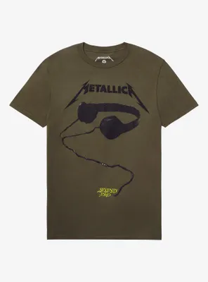 Metallica 72 Seasons Headphones Boyfriend Fit Girls T-Shirt
