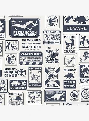 Jurassic World Dominion Signs Peel And Stick Wallpaper