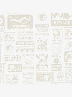 Jurassic World Dominion Signs Peel & Stick Wallpaper