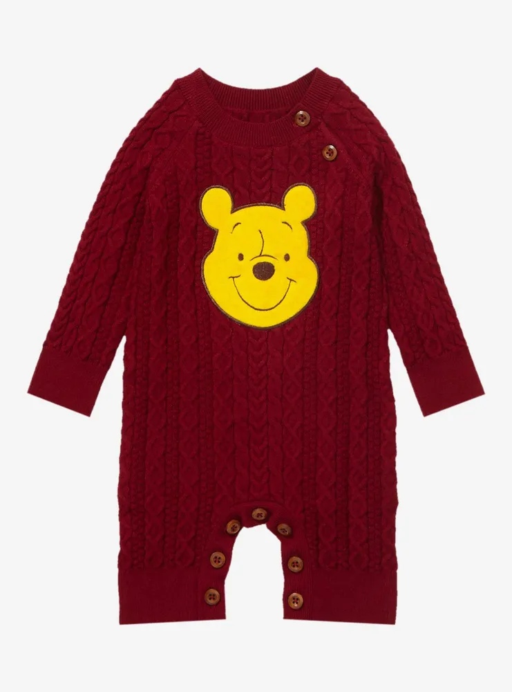 Disney Winnie the Pooh Cable Knit Infant One-Piece - BoxLunch Exclusive