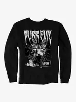 Cat Purr Evil Punk Meow Sweatshirt