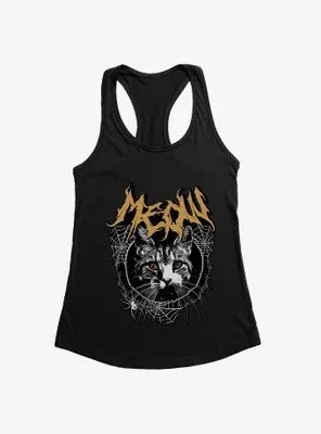 Cat Meow Spiderweb Metal Womens Tank Top
