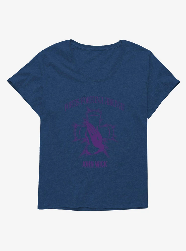 John Wick Fortis Fortuna Adiuvat Girls T-Shirt Plus